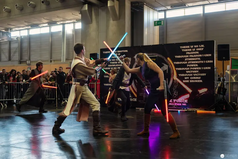 Star Wars Lightsaber Duel Performance at Vienna ComicCon 2018 Cosplay Stage