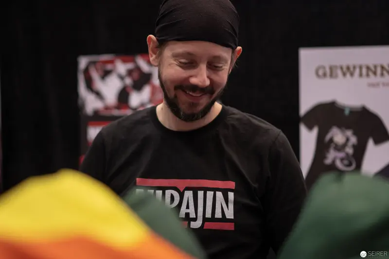 Smiling Comic Con Attendee in Ajin T-Shirt at VIECC 2018