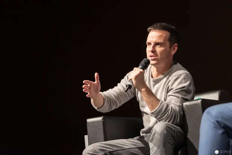 Comic Convention Speaker Gesturing during Panel Discussion at VIECC 2018