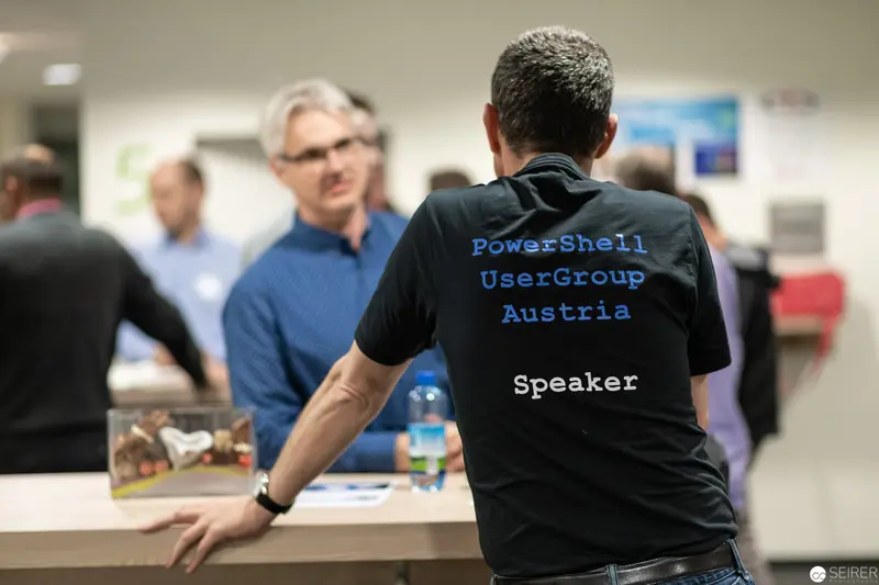 PowerShell UserGroup Austria Speaker Presenting at Technical Conference