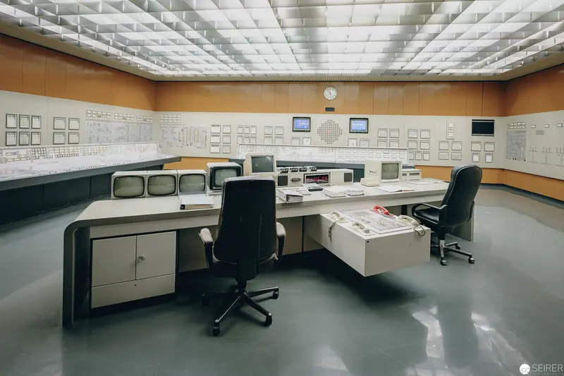 Zwentendorf Nuclear Power Plant Control Room: Modernist Architectural Documentation