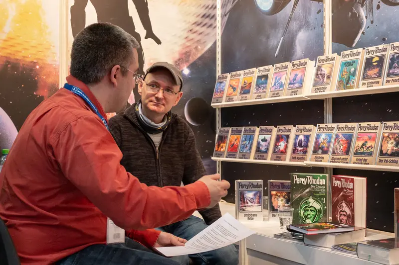 Book Fair Interaction at Perry Rhodan Science Fiction Publication Stand