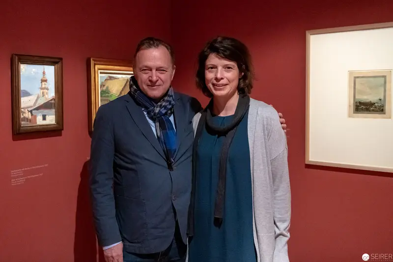 Christian Bauer and Heidrun Wenzel at Egon Schiele Museum Exhibition