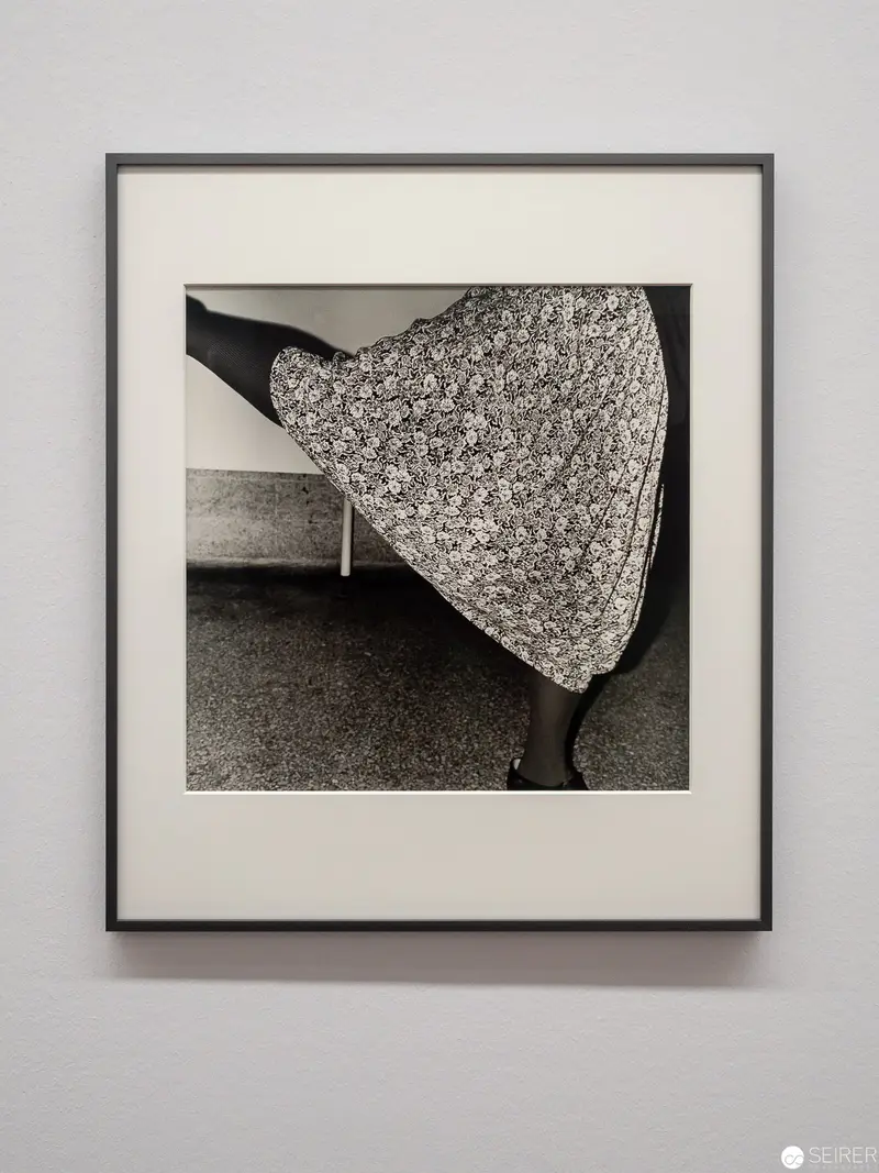 Architectural Fragment with Textured Draped Fabric in Monochromatic Study