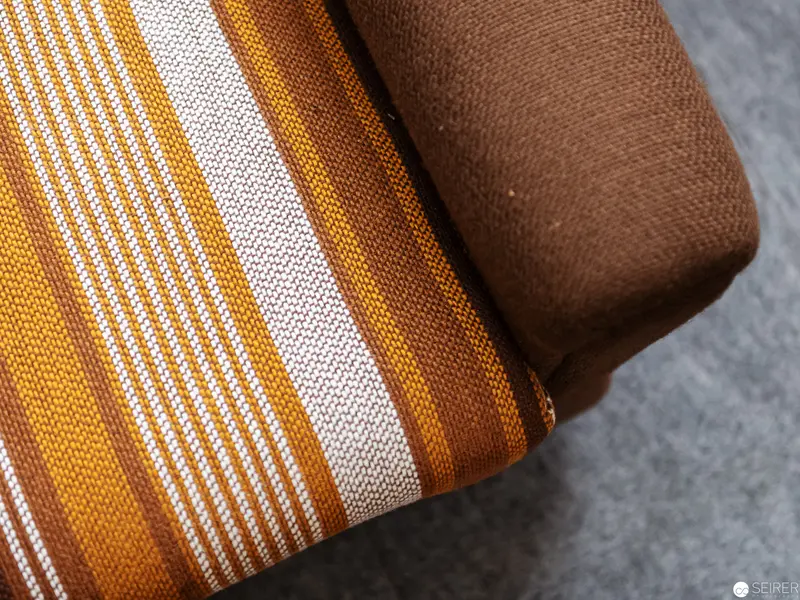 Textured Textile Study: Striped Fabric in Warm Earth Tones