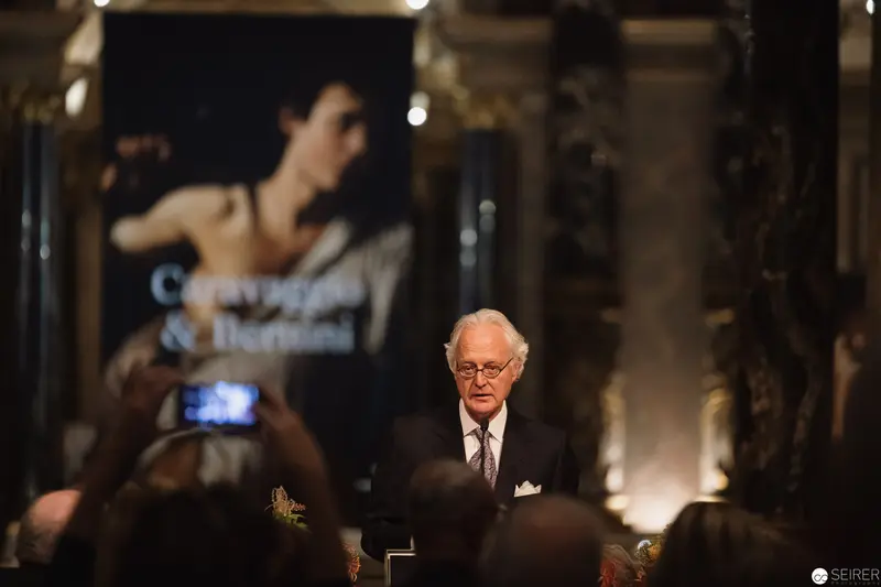 Alexander Van der Bellen at Caravaggio & Bernini Exhibition Opening, Kunsthistorisches Museum Wien