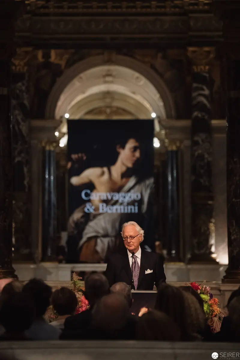Alexander Van der Bellen Speaking at Caravaggio & Bernini Exhibition Opening, Kunsthistorisches Museum