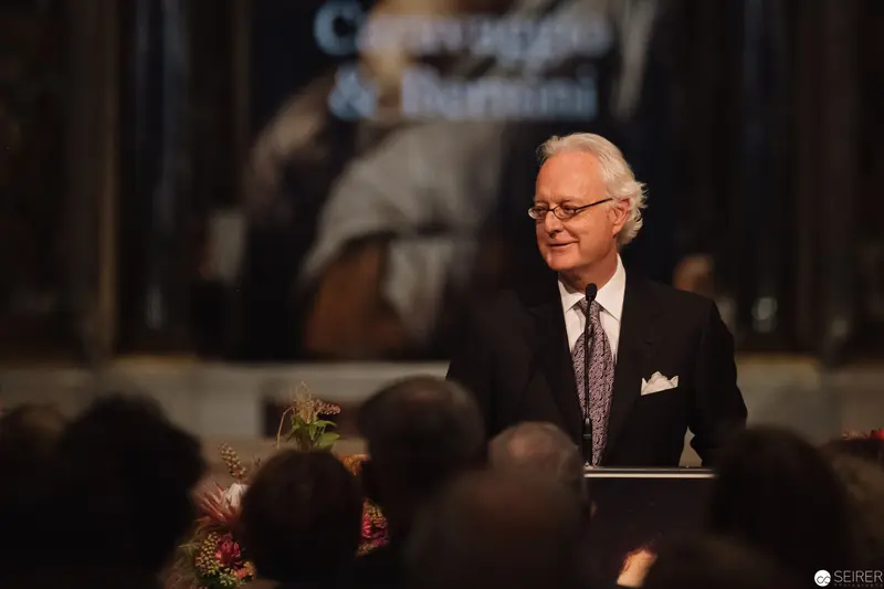 Alexander Van der Bellen Speaking at Caravaggio & Bernini Exhibition Opening