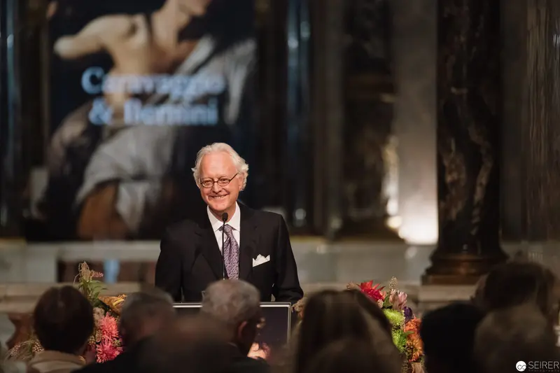 Alexander Van der Bellen Speaking at Caravaggio & Bernini Exhibition Opening, Kunsthistorisches Museum Wien