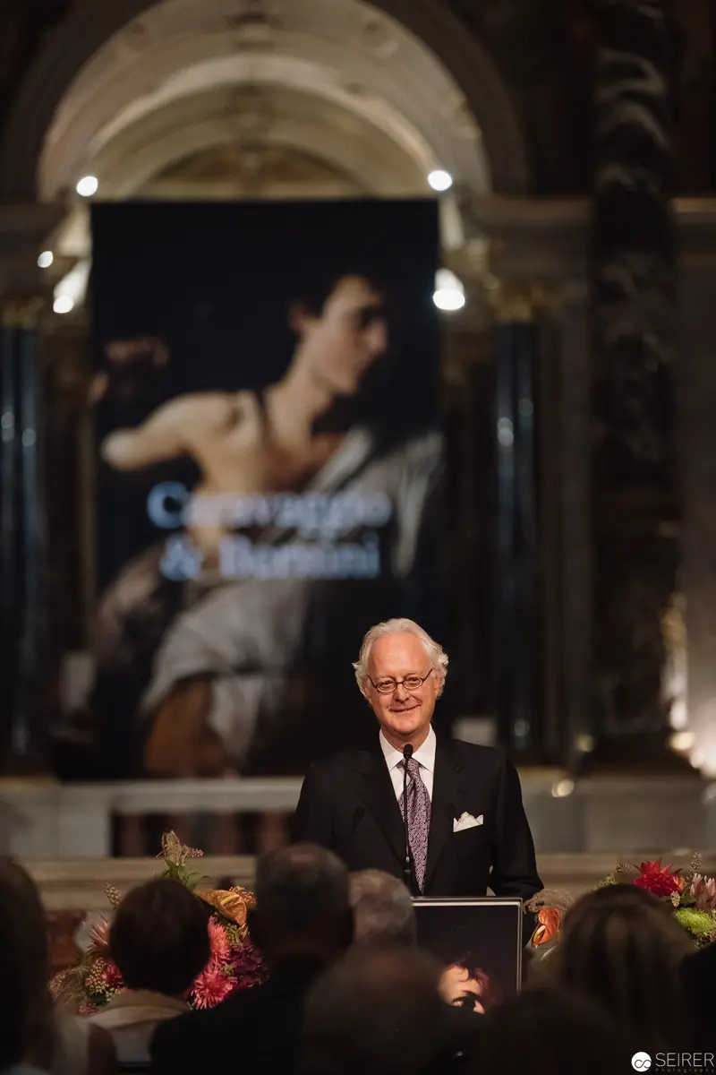 Alexander Van der Bellen Speaking at Caravaggio & Bernini Exhibition Opening, Kunsthistorisches Museum