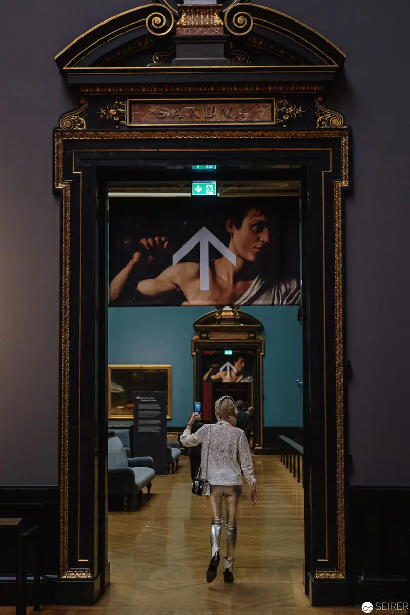 Alexander Van der Bellen Viewing Caravaggio & Bernini Exhibition at Kunsthistorisches Museum Wien