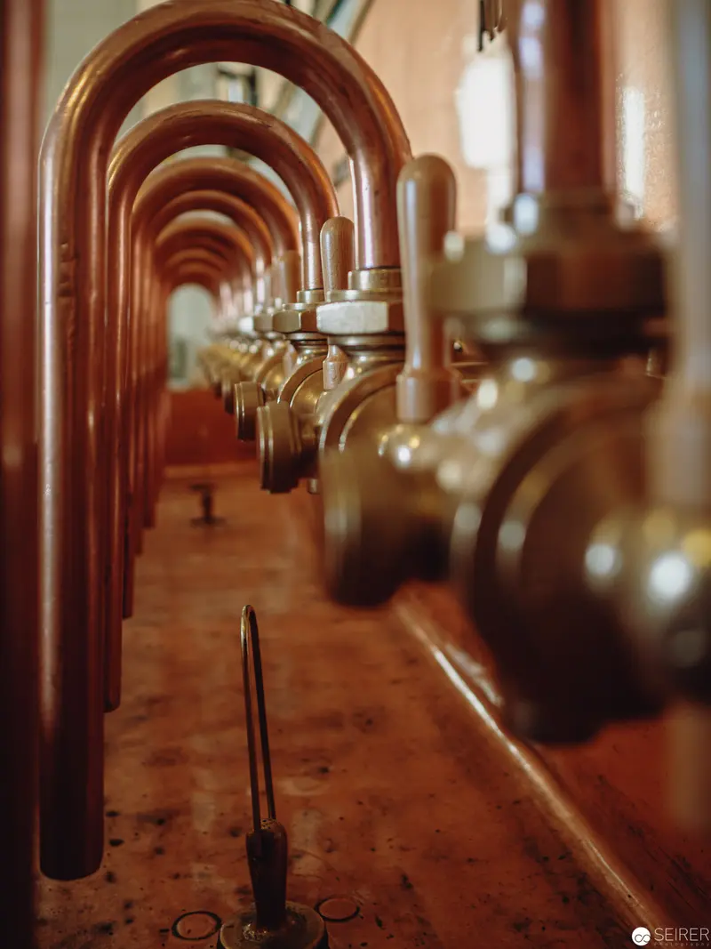 Copper Tubing Architectural Perspective in Industrial Setting