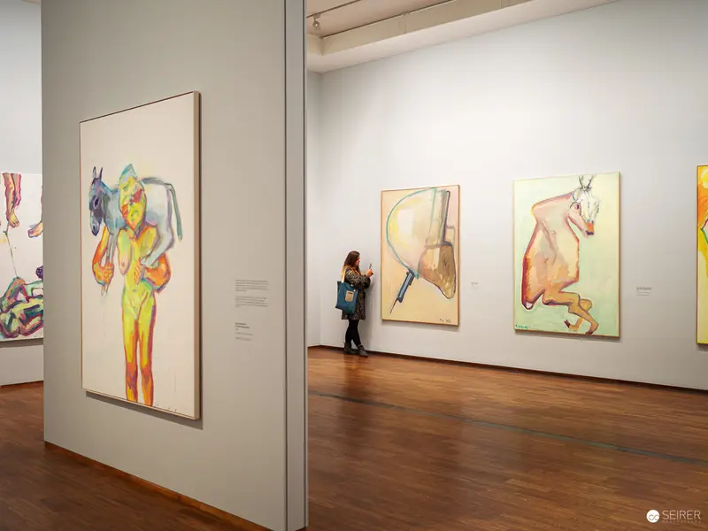 Maria Lassnig "Ways of Being" Exhibition View at Albertina Museum