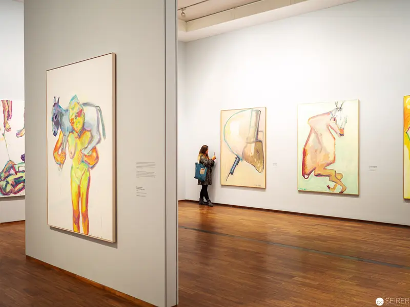 Maria Lassnig "Ways of Being" Exhibition View at Albertina Museum