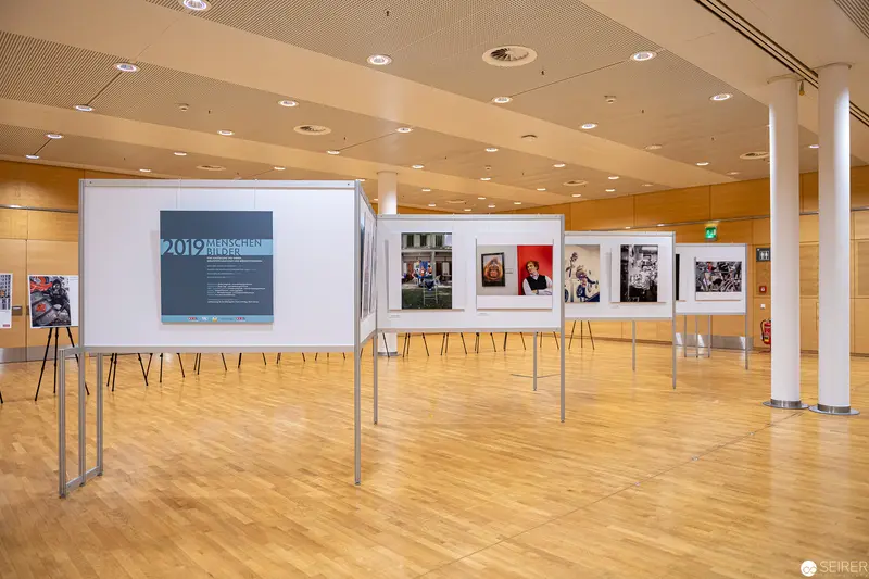 2019 Photography Exhibition Installation in Minimalist Gallery Space