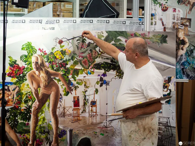 Artist at Work: Large-Scale Figurative Painting in Studio Setting