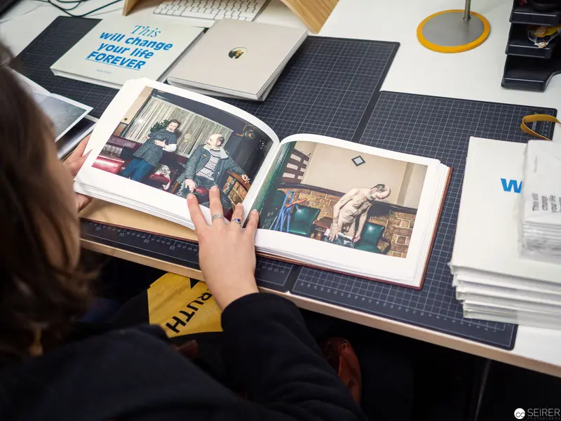Examining Photographic Archive: Archival Book and Research Workspace Detailed
