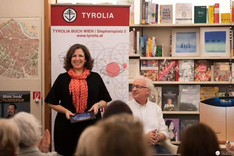 Book presentation at Tyrolia bookstore Vienna on Stephansplatz