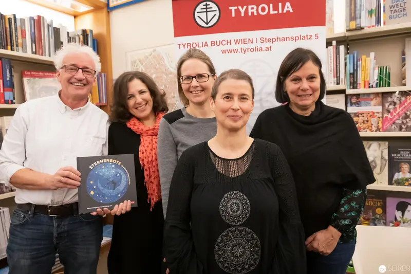 Five Staff Members at Tyrolia Buch Wien Bookstore Event