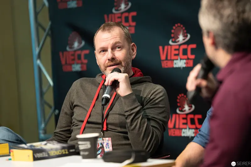 Stefan Cernohuby at VIECC Book Panel Discusses Literature with T.S. Orgel