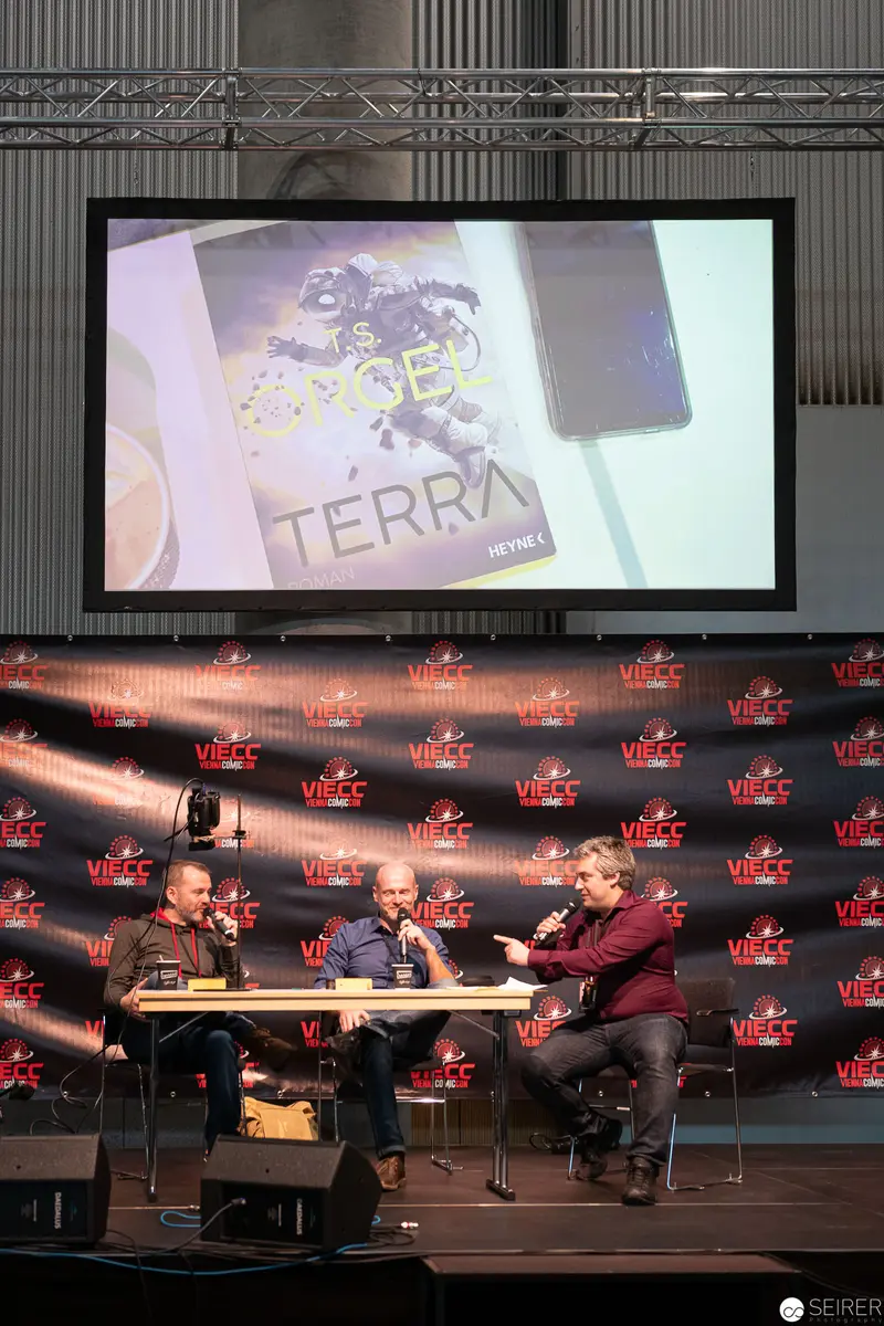 Terra Book Panel at Wien Event with T.S. Orgel and Stefan Cernohuby