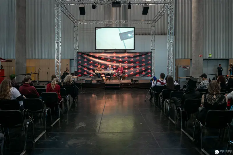 Book Panel at Buch Wien featuring T.S. Orgel and Stefan Cernohuby