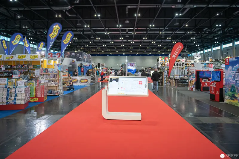 Vienna ComicCon 2019 Exhibition Hall with Red Carpet Display