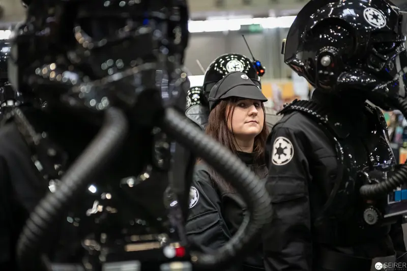 Imperial Forces Cosplayer at Vienna ComicCon 2019 in Detailed Star Wars Costume