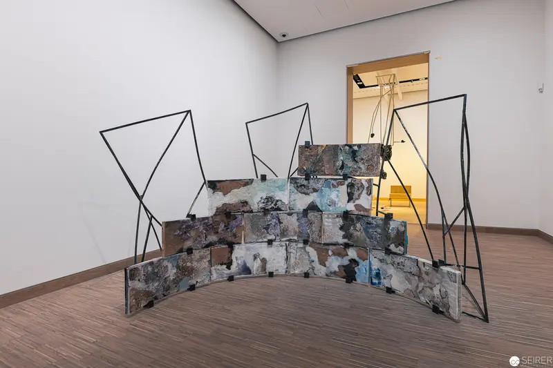 Geometric Abstraction with Fragmented Panels at Künstlerhaus Vereinigung Wien