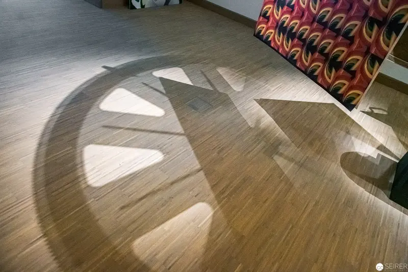 Shadow Play on Wooden Floor during Künstlerhaus Vereinigung Wien ReOpening