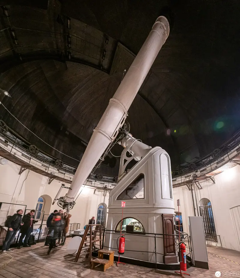 Large Telescope at Unisternwarte Vienna Observatory During Evening Tour
