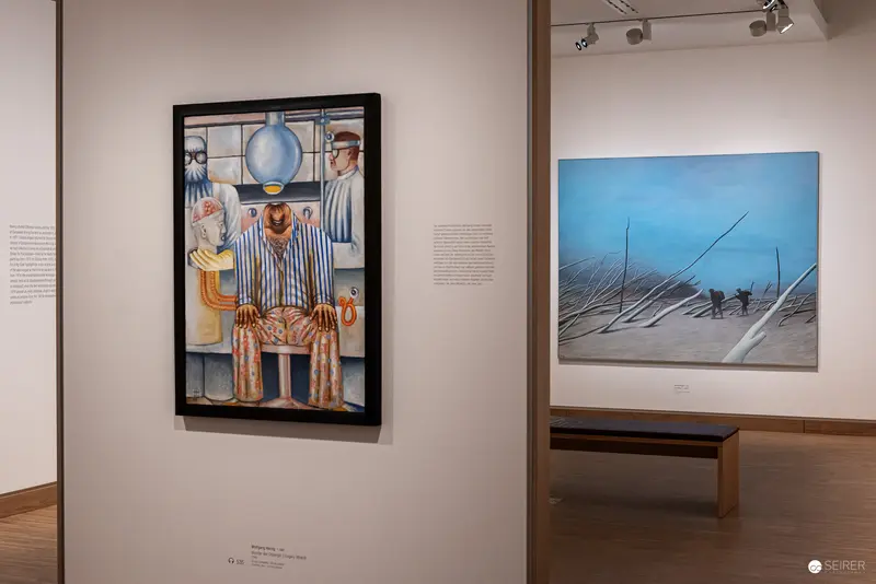 Exhibition View of Surreal Artworks at Albertina Modern's "The Beginning"