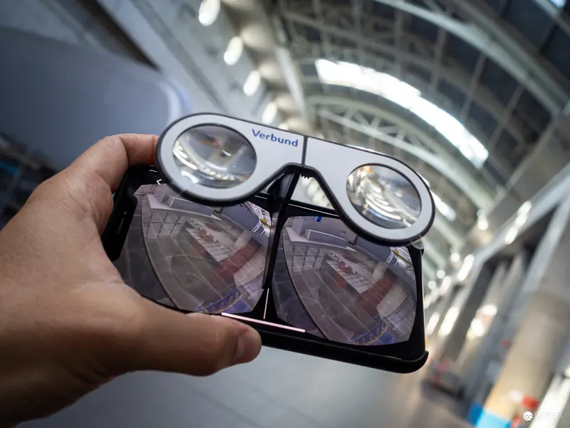 Verbund Stereoscopic Viewer Revealing Industrial Architecture's Reflective Geometry
