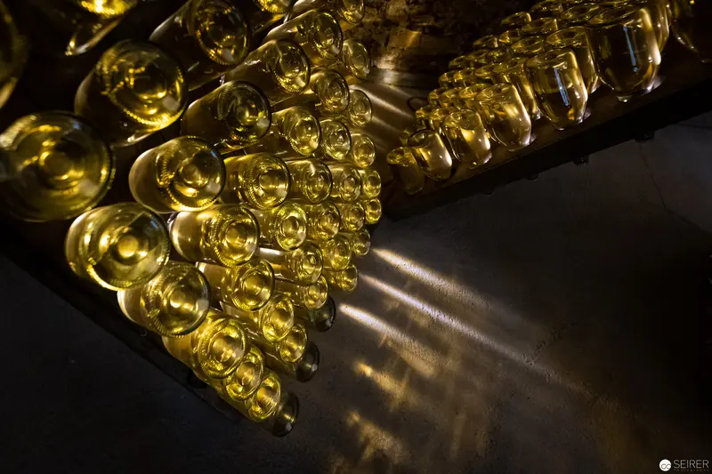 Abstracted Golden Vessels: Luminous Glass Assemblage in Amber and Shadow
