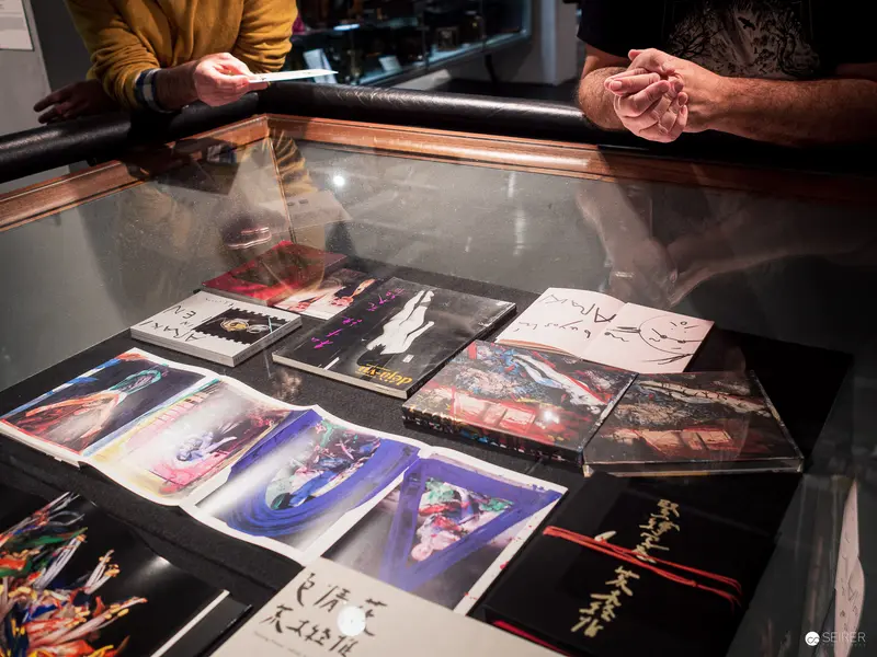 Collector's Display of Art Books and Graphic Publications at Gallery Counter
