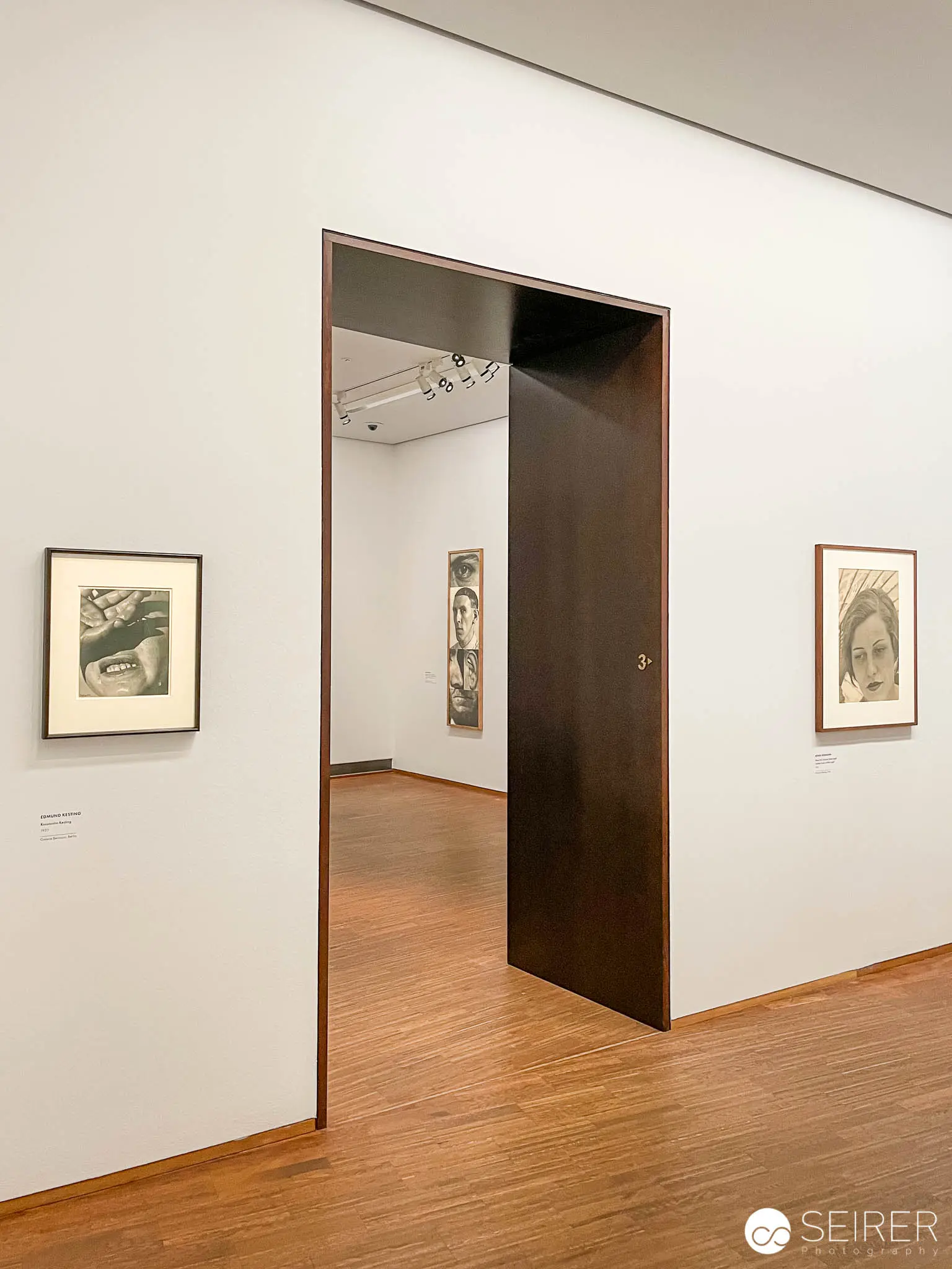 Albertina Museum Exhibition "Faces" - Gallery Interior with Framed Artworks