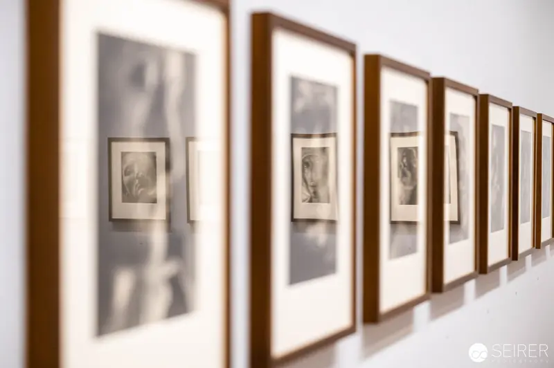Framed Photographic Portraits in Precise Gallery Installation at Albertina