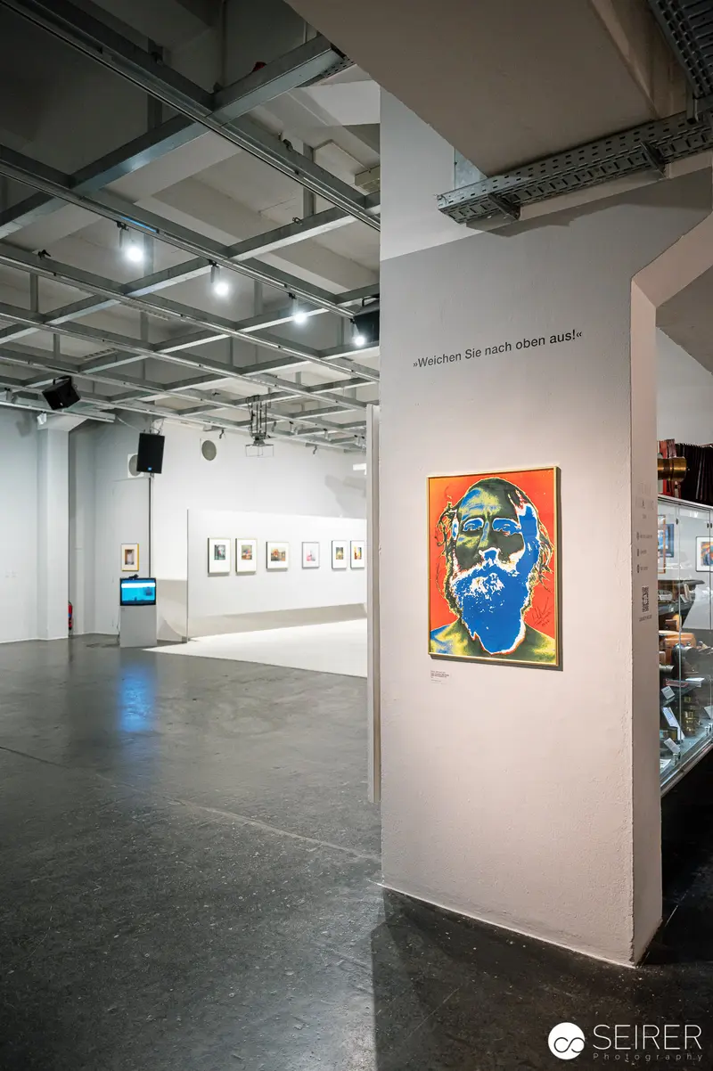 Padhi Frieberger Exhibition View at WestLicht with Vibrant Portrait Display