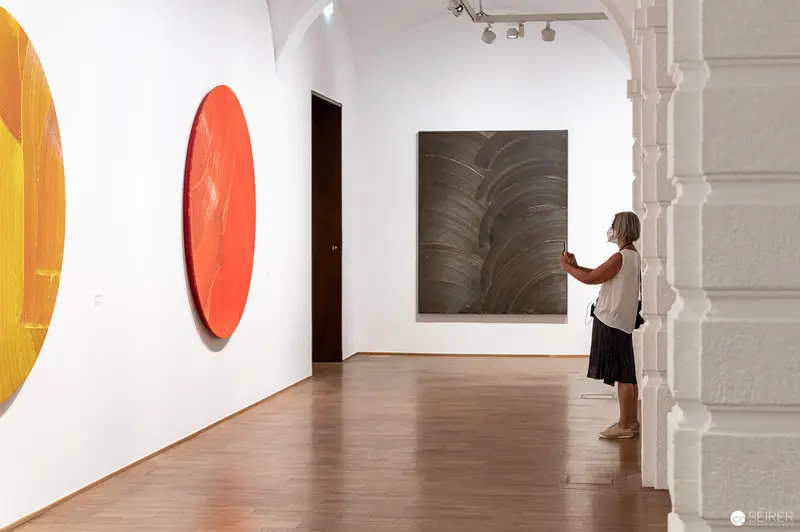 Jakob Gasteiger "Post-Radikale Malerei" Exhibition at Albertina, Minimalist Gallery View
