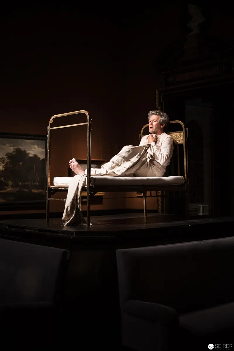 Ganymed Performance at Kunsthistorisches Museum Wien: Solitary Figure on Hospital Bed