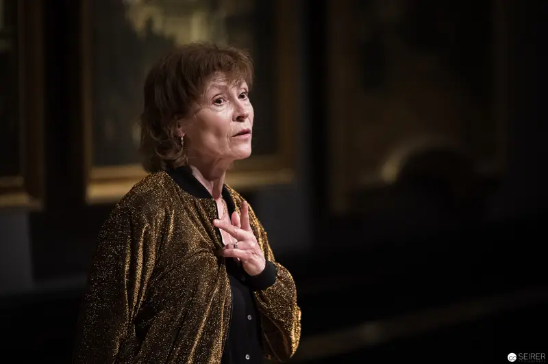 Performer in Gold Lamé at Kunsthistorisches Museum Wien Performance of Ganymed