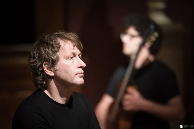 Pensive Musician in Black During Ganymed Performance at Kunsthistorisches Museum Wien