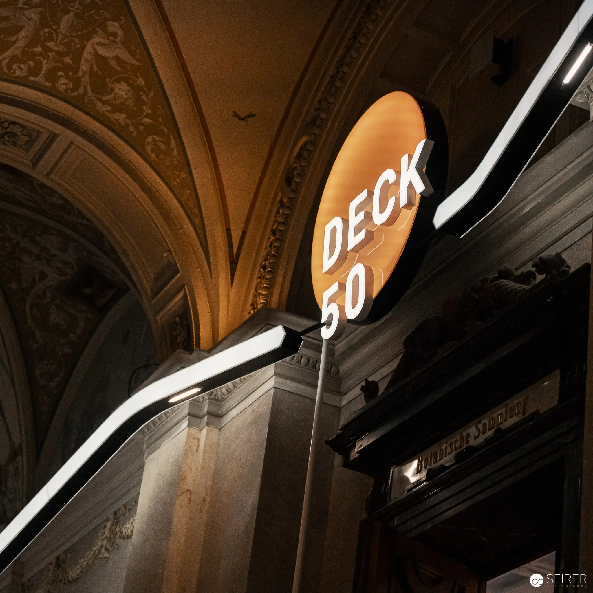 Architectural Signage at Deck 50, Natural History Museum Vienna