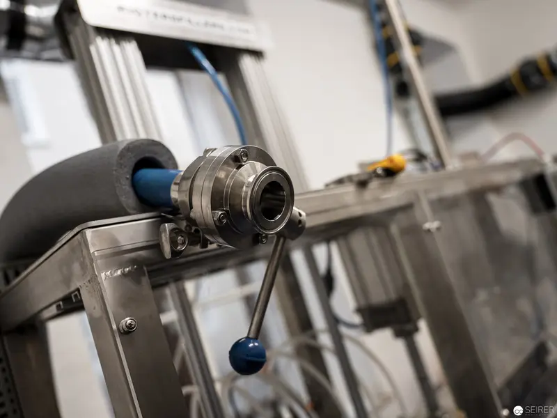 Industrial Precision: Mechanical Coupling on Stainless Steel Equipment