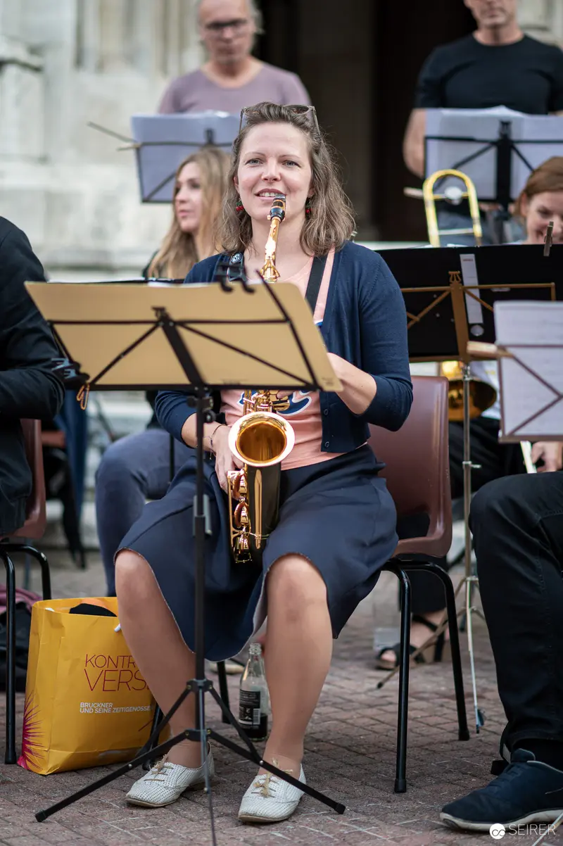 Aureum Saxophonquartett Musician Performing at Musik Befreit Abschlusskonzert