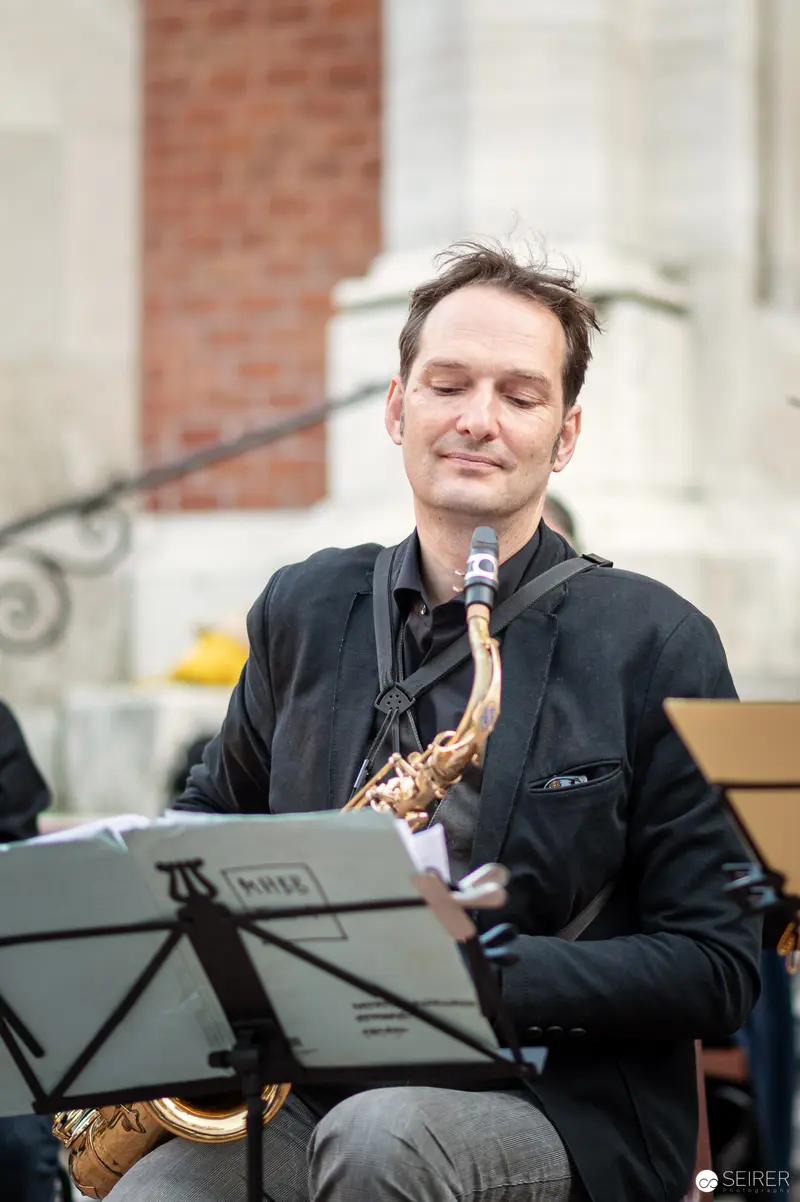 Aureum Saxophonquartett Musician Performing at Musik Befreit Abschlusskonzert