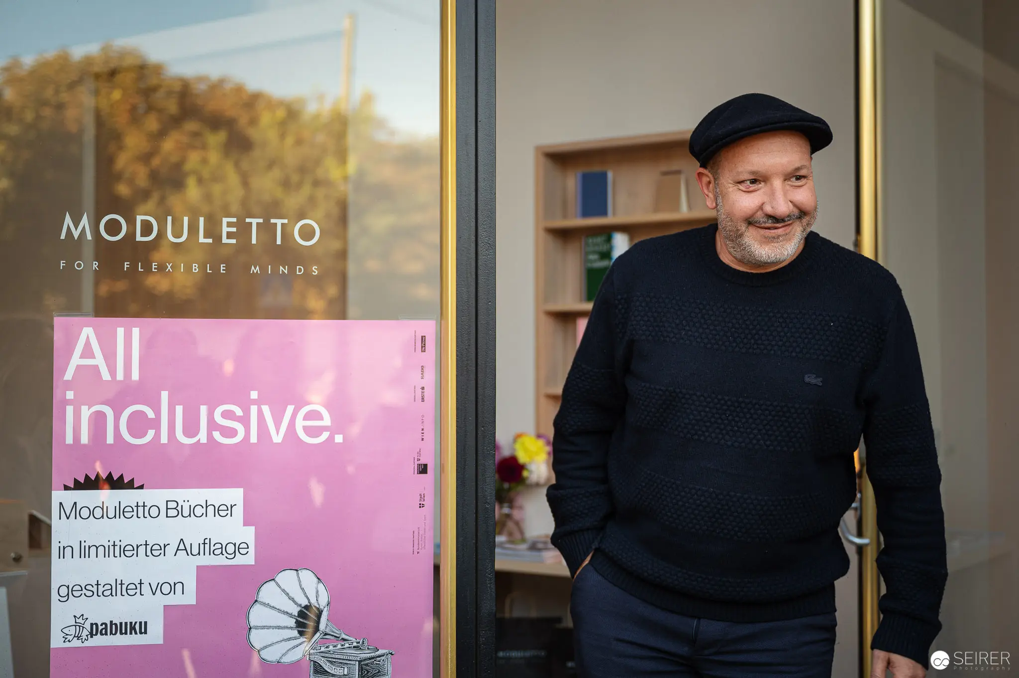 Michele Falchetto at Moduletto Book Launch, Presenting "All Inclusive" Exhibition