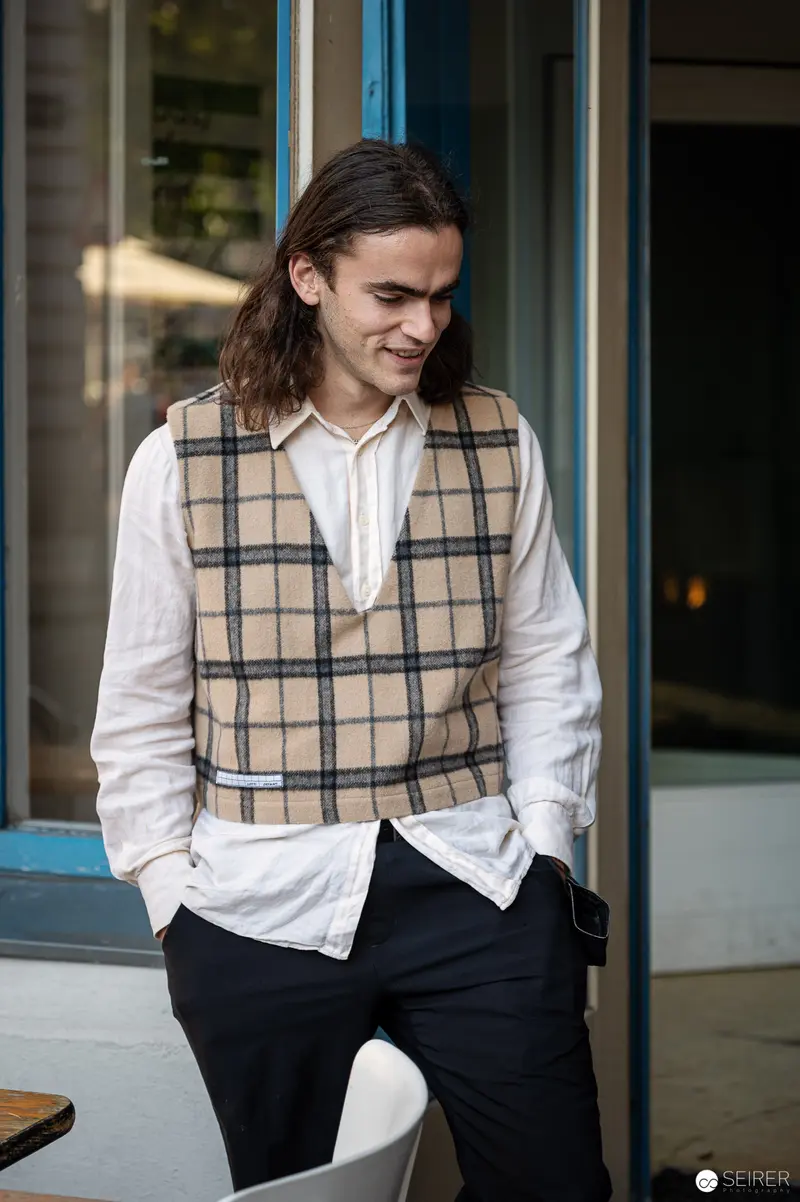 Vienna Design Week IgersWalk: Young Designer in Plaid Vest by Storefront