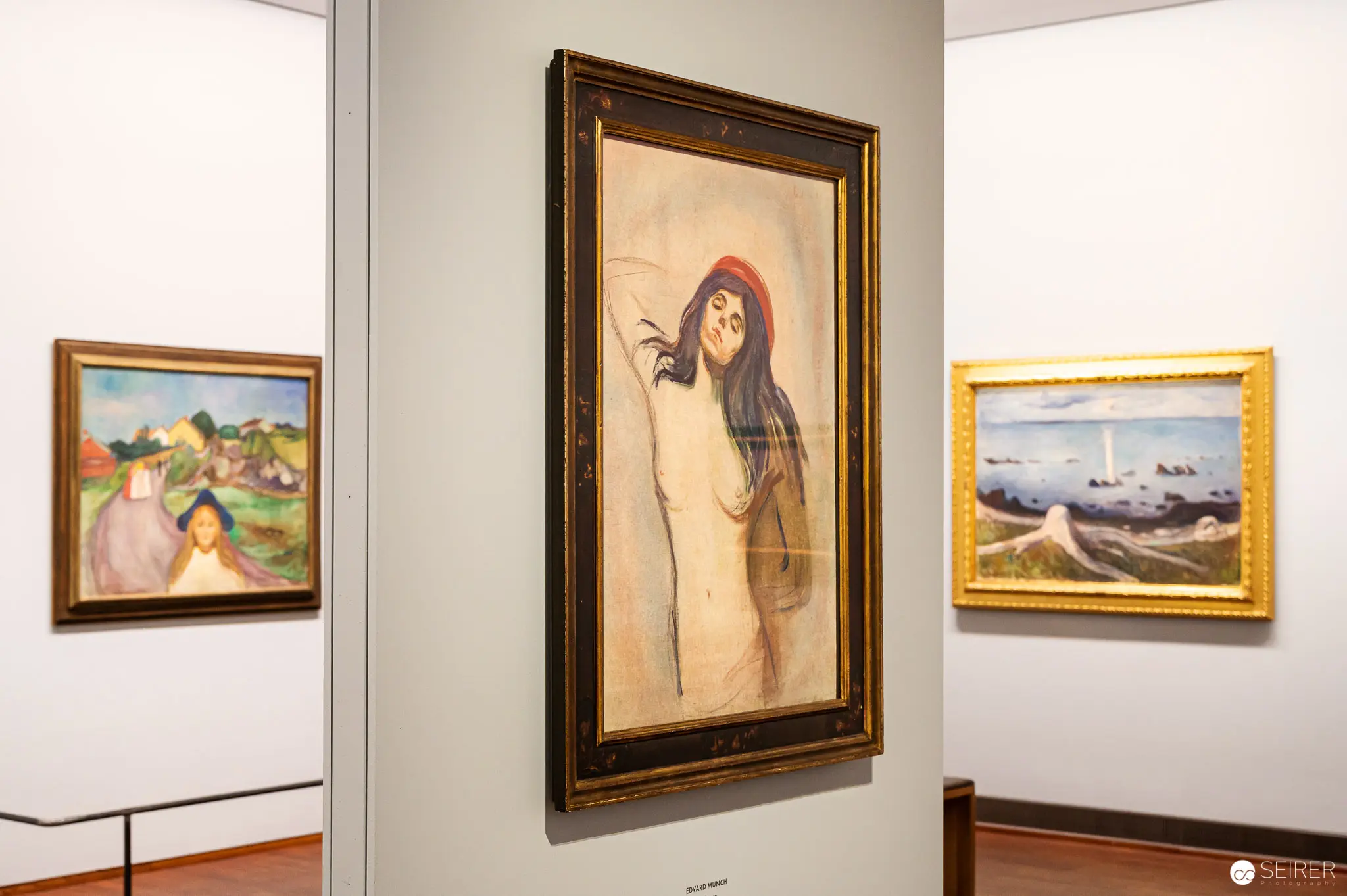 Edvard Munch Artwork Display at Albertina Museum, Three Paintings Exhibited