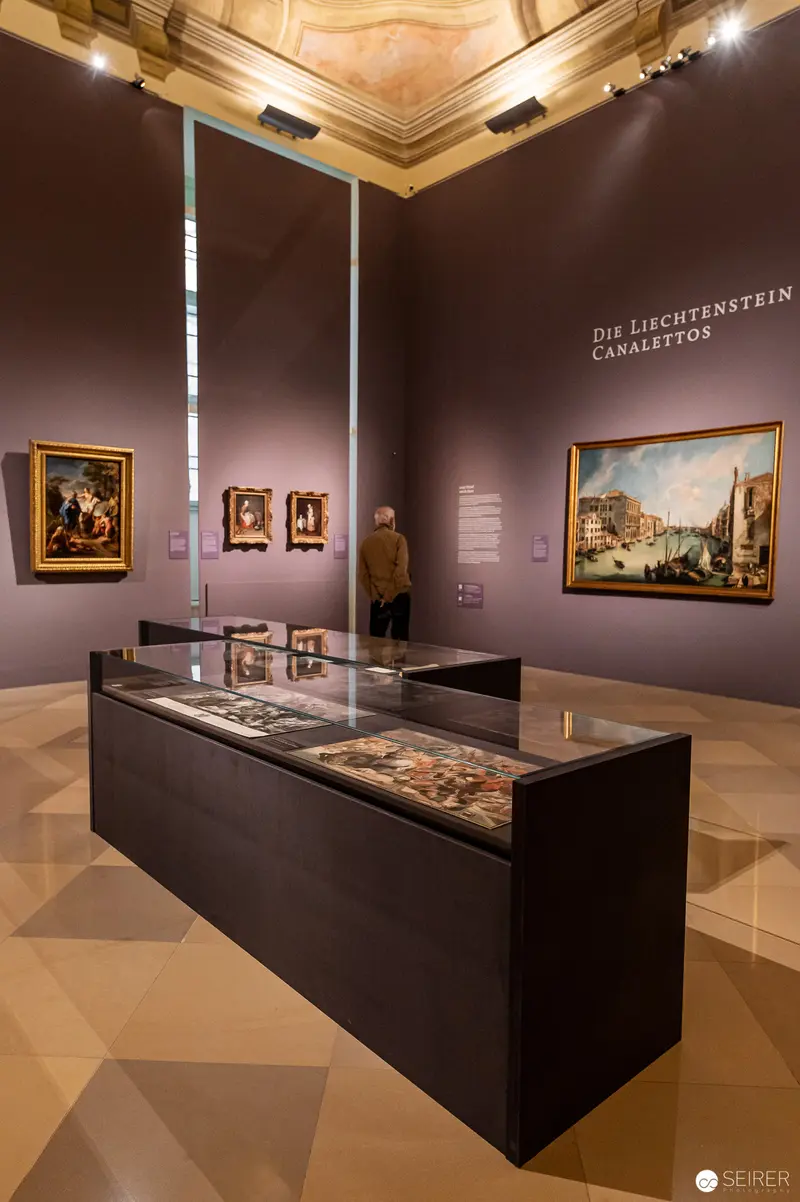 Liechtenstein Exhibition Display: Art and Artifacts in Museum Gallery Setting